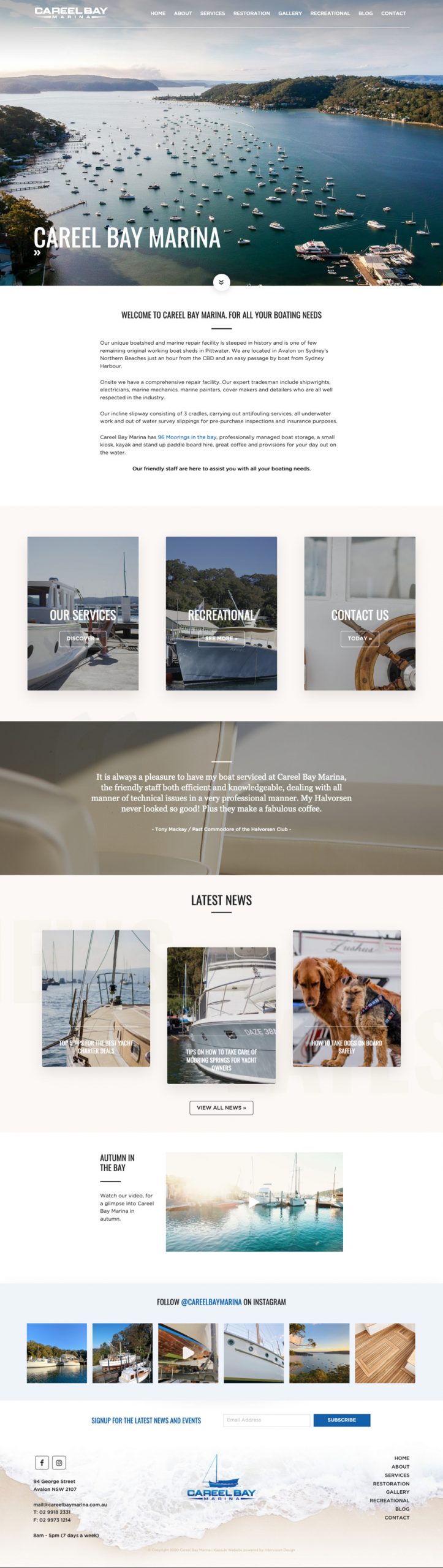 Careel Bay Marina - 1 by Kapsule Websites