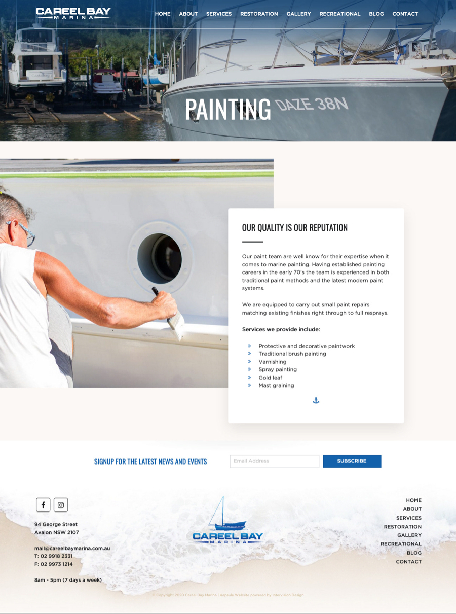 Careel Bay Marina - 2 by Kapsule Websites