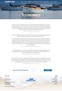Careel Bay Marina Testimonials by Kapsule Websites