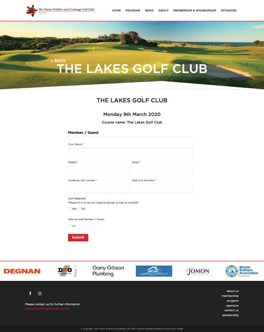 MBE Golf Club - 6 by Kapsule Websites