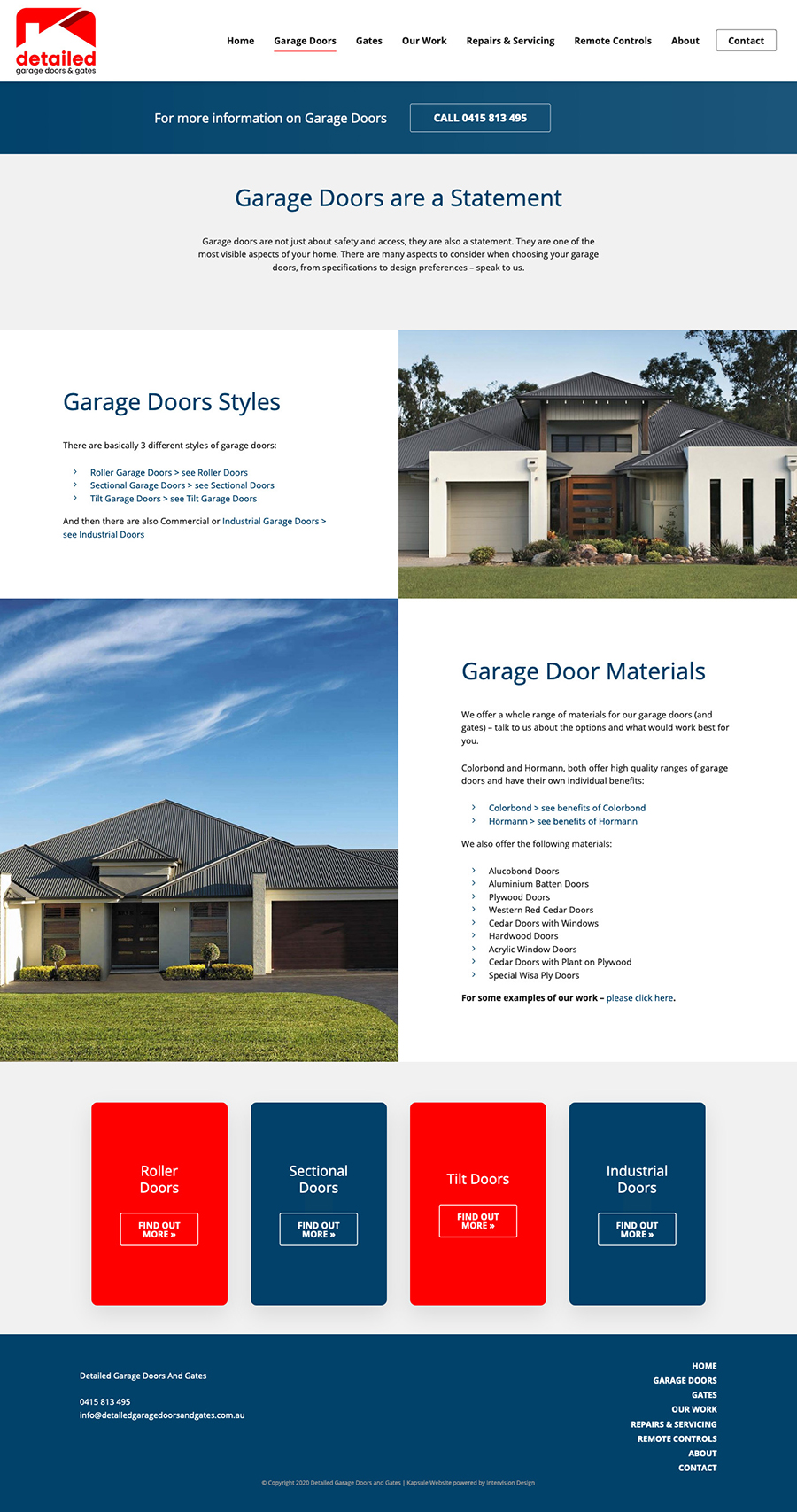 Detailed Garage Doors - 5 by Kapsule Websites
