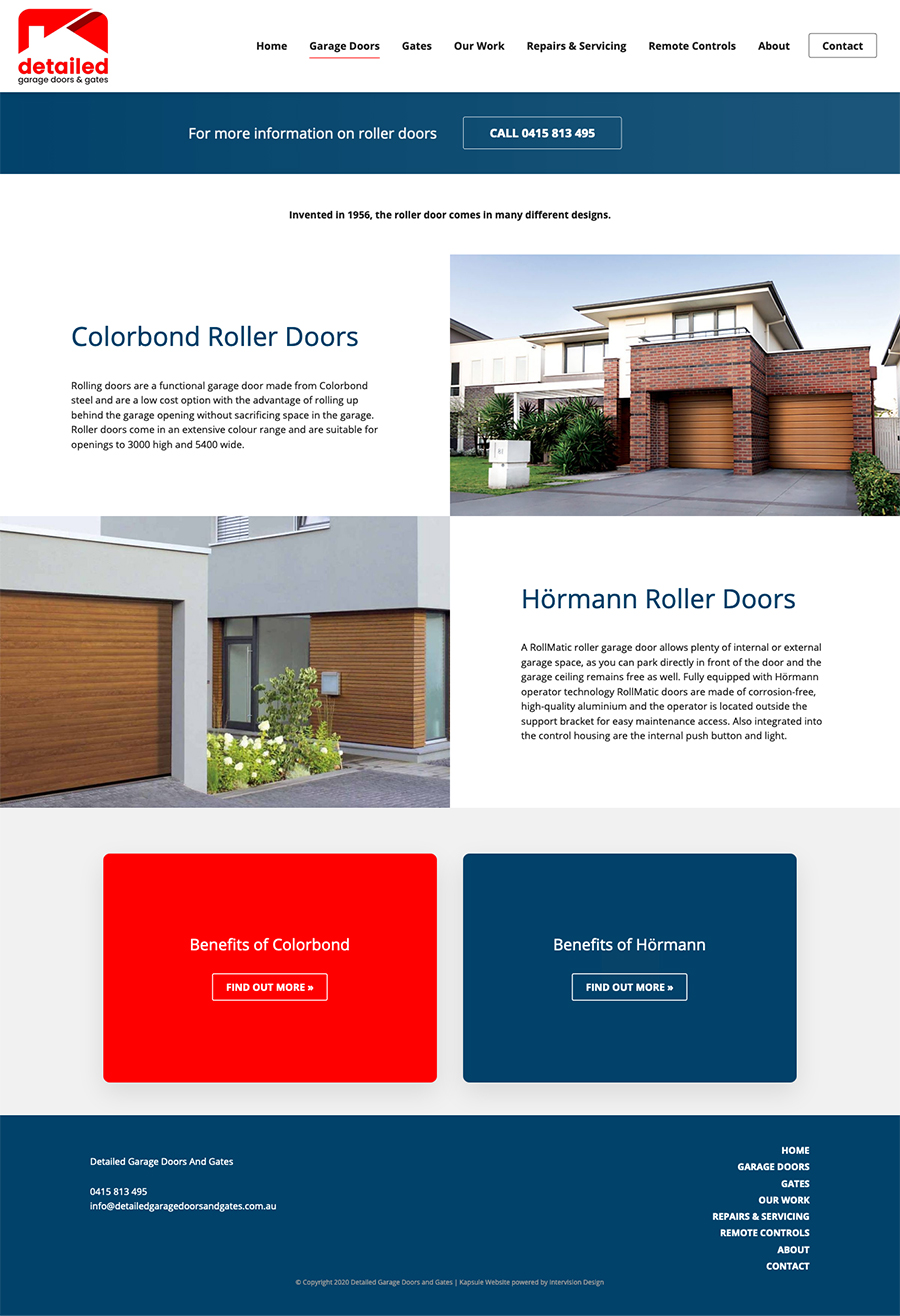 Detailed Garage Doors - 7 by Kapsule Websites