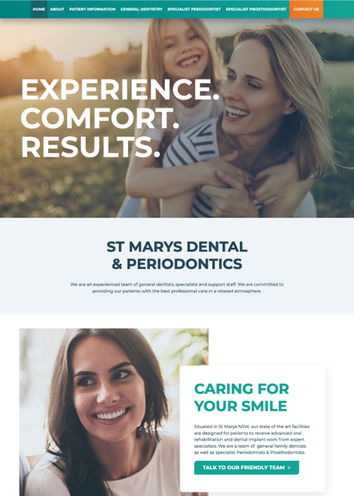 St Mary's Dental by Kapsule Websites